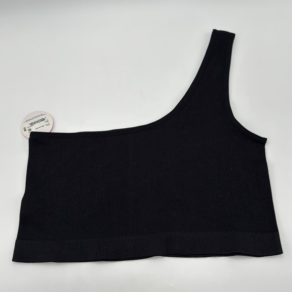 NWT Flirtitude Bralette Black Seamless One Shoulder Size XL - Picture 7 of 7